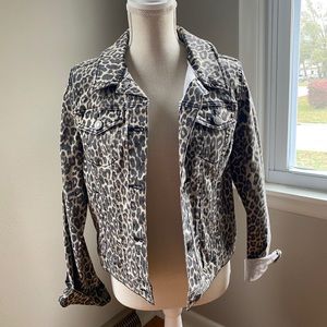 Cheetah Jean Jacket